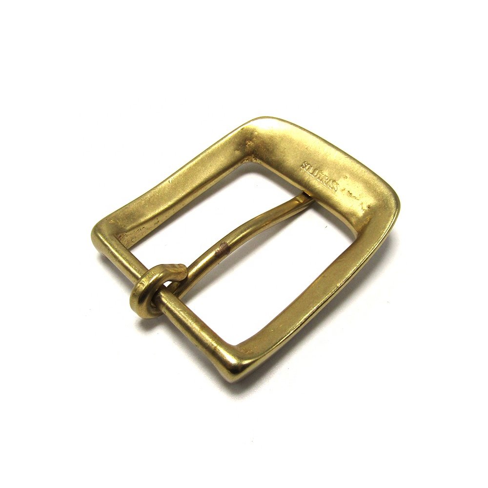 Solid Brass Belt Buckle 35mm Single Pin Belt Buckle For Leather Craft Jeans Webbing
