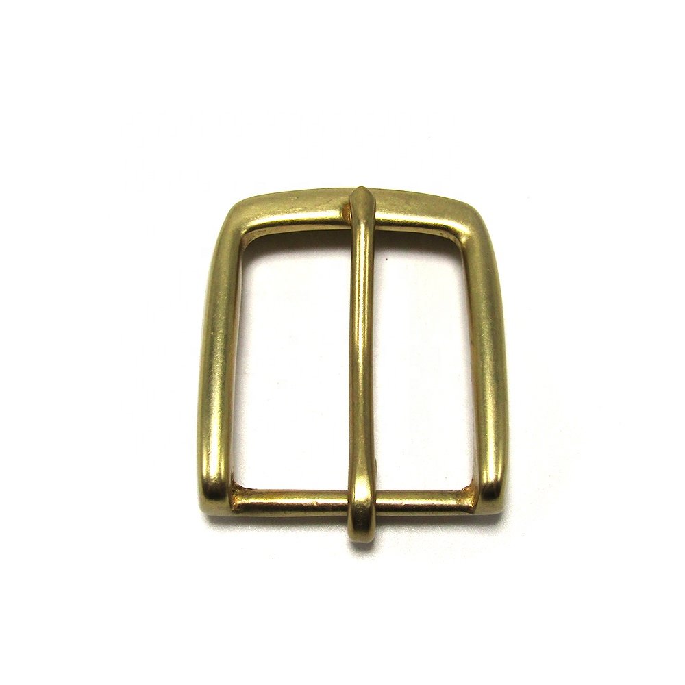 Solid Brass Belt Buckle 35mm Single Pin Belt Buckle For Leather Craft Jeans Webbing