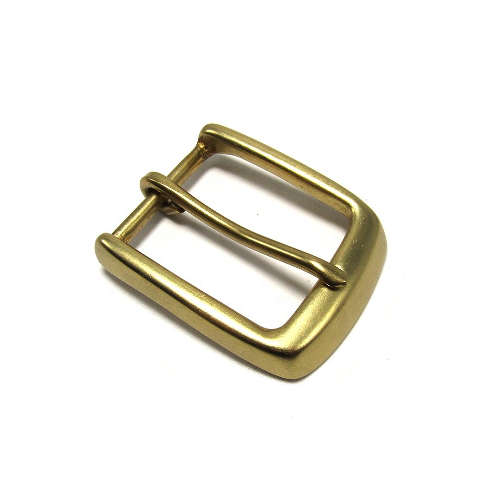 Solid Brass Belt Buckle 35mm Single Pin Belt Buckle For Leather Craft Jeans Webbing