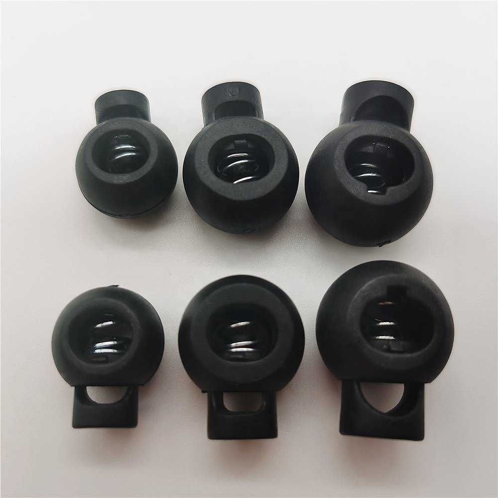 Rope Spring Buckle For Garment,Plastic Spring Stopper For Lanyards