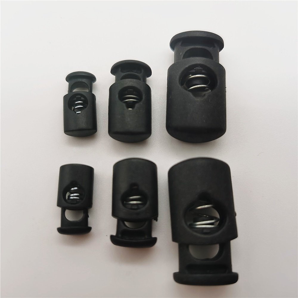 Rope Spring Buckle For Garment,Plastic Spring Stopper For Lanyards