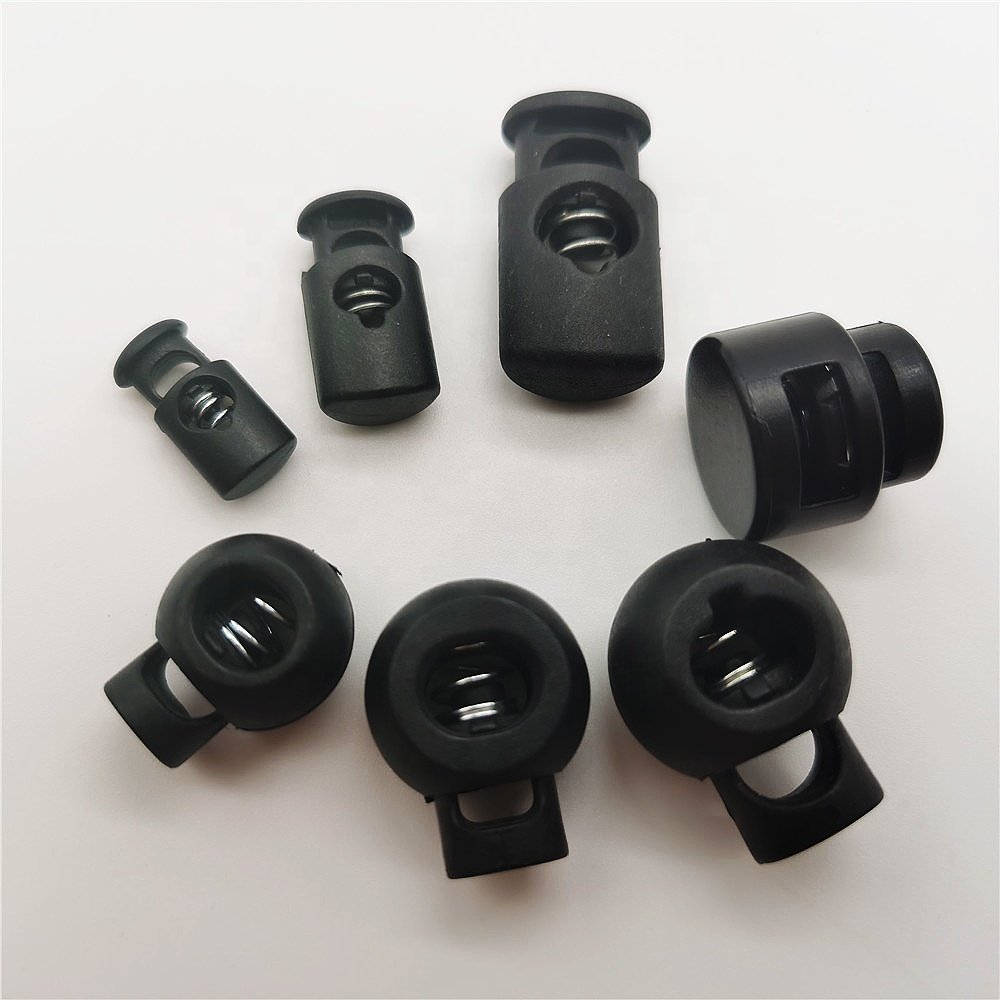 Rope Spring Buckle For Garment,Plastic Spring Stopper For Lanyards