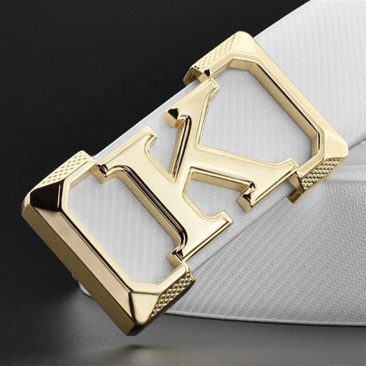 Design Your Own Strap Hardware Private Silver Plating Custom Hollow Letter Logo Metal Brand Name Plate Belt Buckles