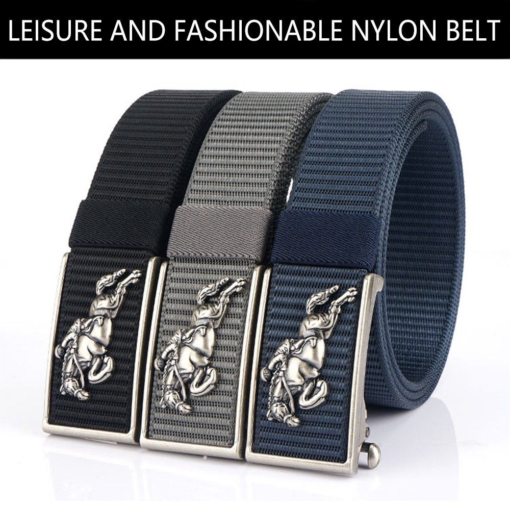 Wholesale New Men's Nylon Metal Buckle Belts Riggers Belts for Men Adjustable Quick-Release Outdoor Jeans Business Fabric Belts