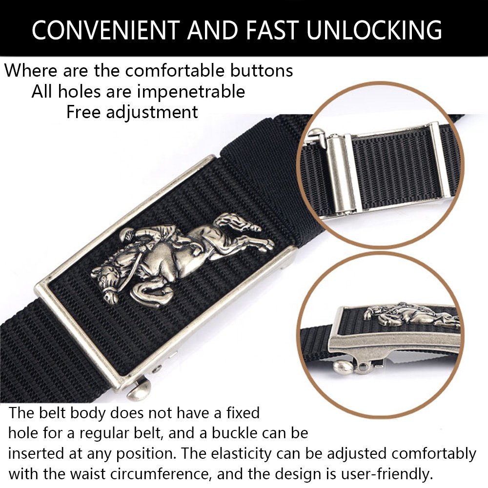 Wholesale New Men's Nylon Metal Buckle Belts Riggers Belts for Men Adjustable Quick-Release Outdoor Jeans Business Fabric Belts
