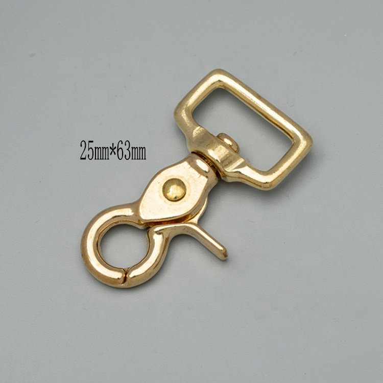 Trade Assurance wholesale custom dog snap hook buckle metal trigger brass spring swivel lobster clasp snap hook