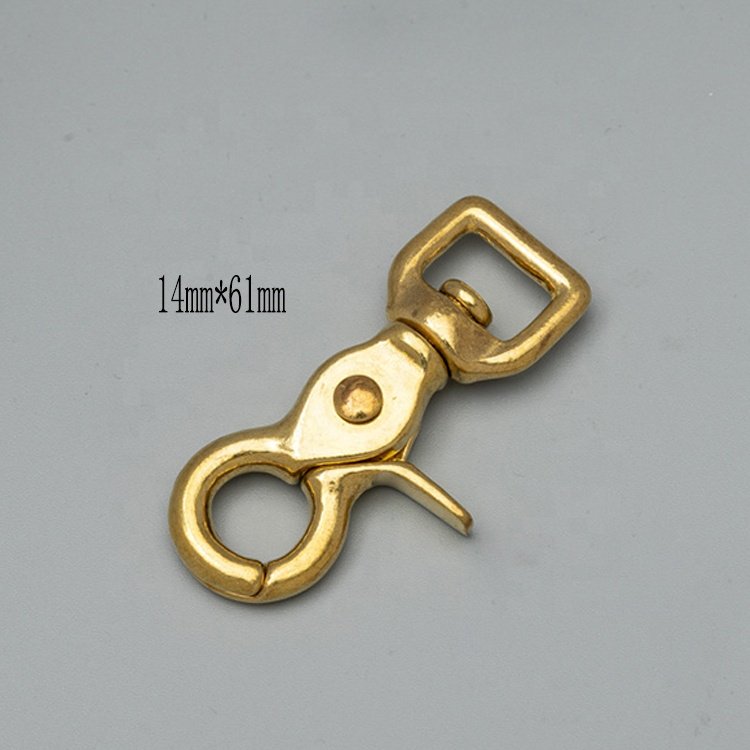 Trade Assurance wholesale custom dog snap hook buckle metal trigger brass spring swivel lobster clasp snap hook