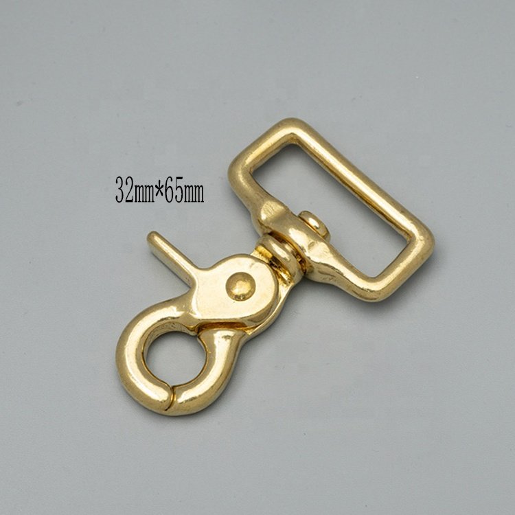Trade Assurance wholesale custom dog snap hook buckle metal trigger brass spring swivel lobster clasp snap hook