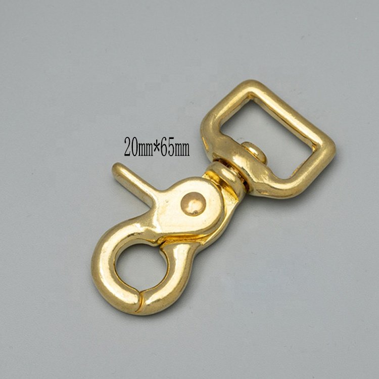 Trade Assurance wholesale custom dog snap hook buckle metal trigger brass spring swivel lobster clasp snap hook