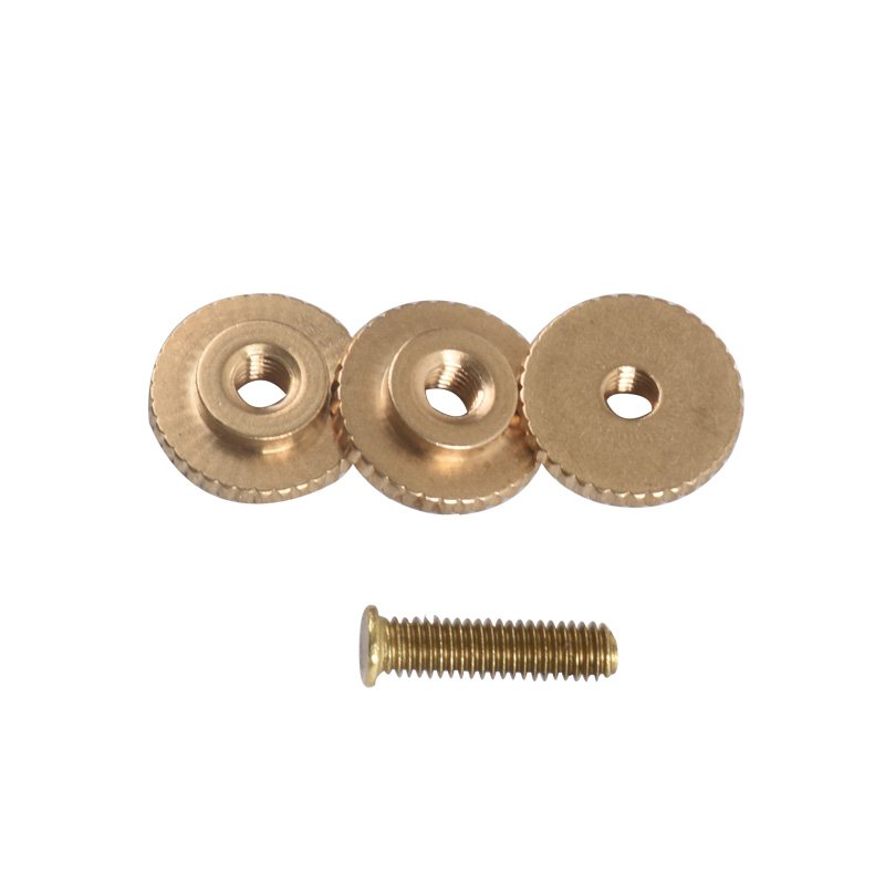 Wholesale Gold Color Badge Clutch Back Pin Brass Screw Nut Buckle for Badge