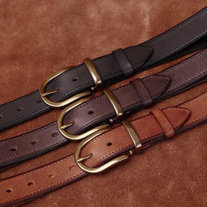 Custom brand printing logo luxury genuine leather belt for men with black stainless steel buckle