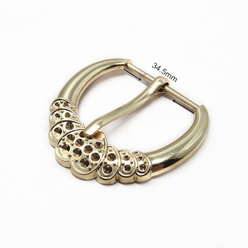 Kingming Customized accessories shiny golden metal pin belt buckle , square pin belt buckles