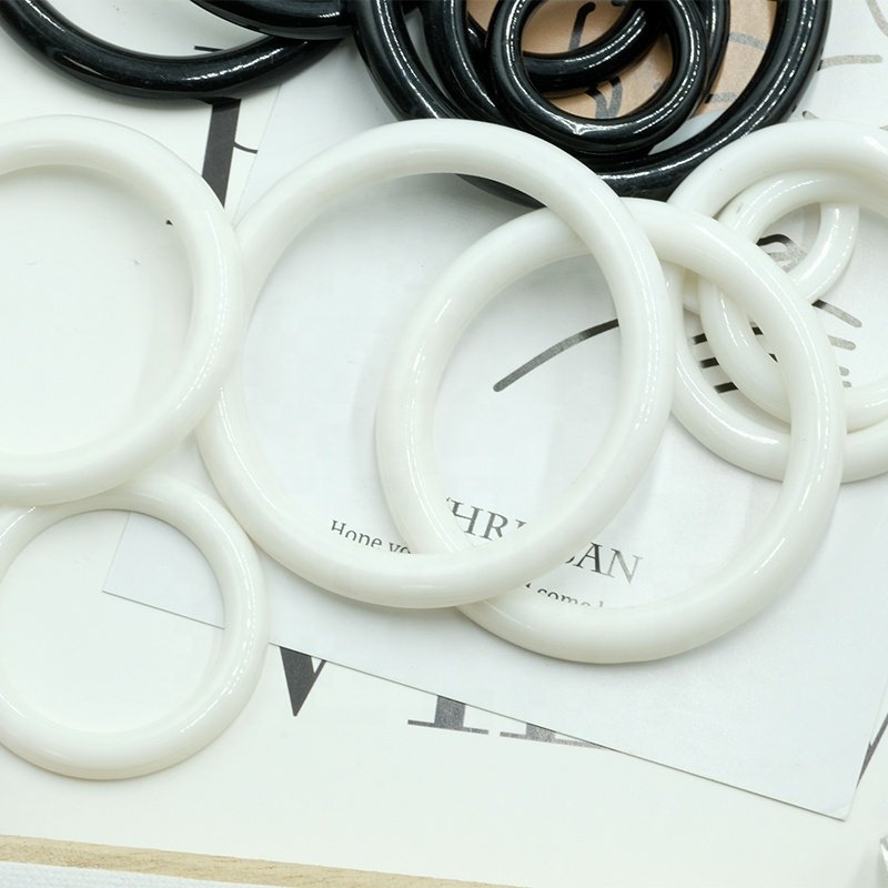 Custom buckles resin polishing white women coats belt buckles round waist brown buttons for clothing