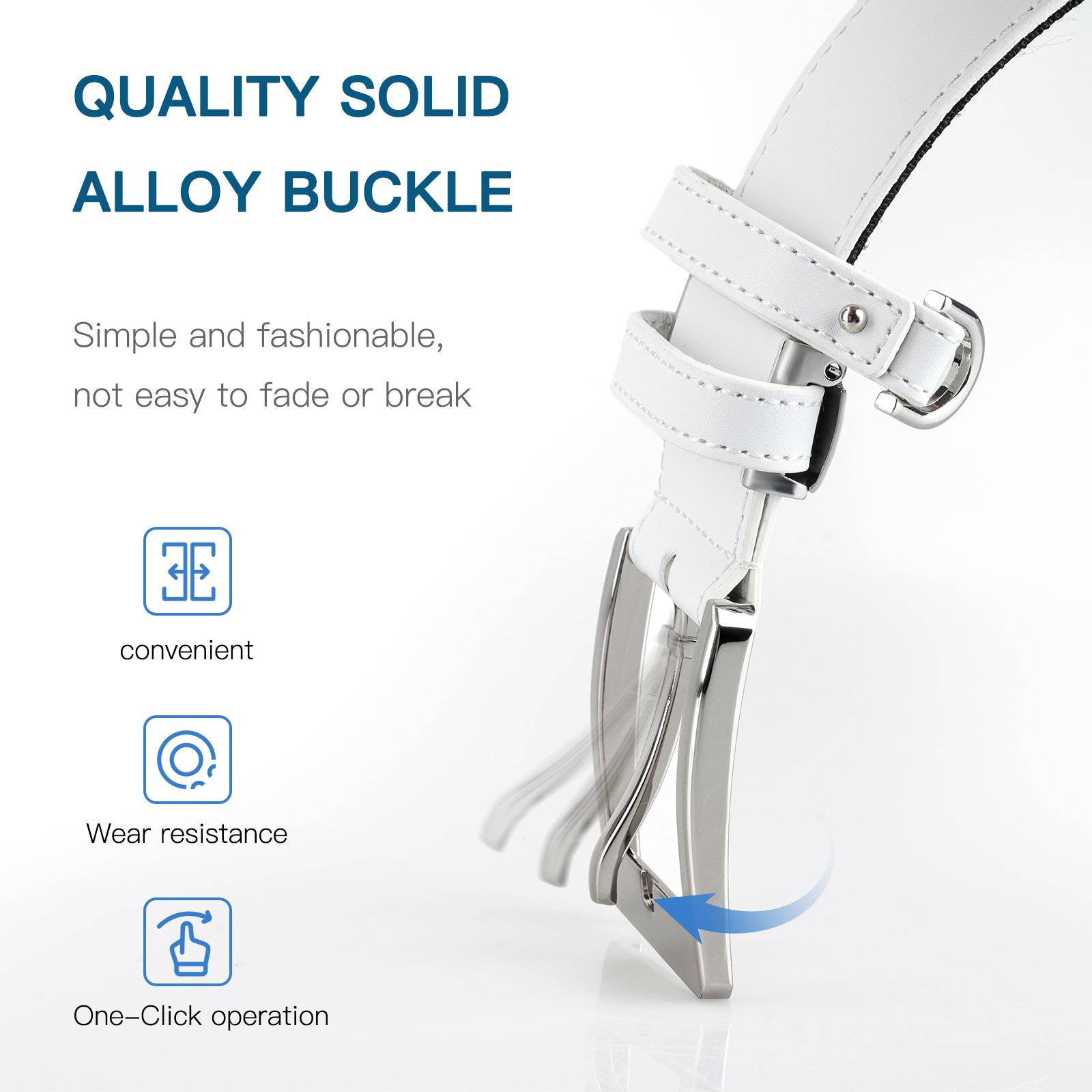 white men and women pin buckle Casual canvas genuine leather belts