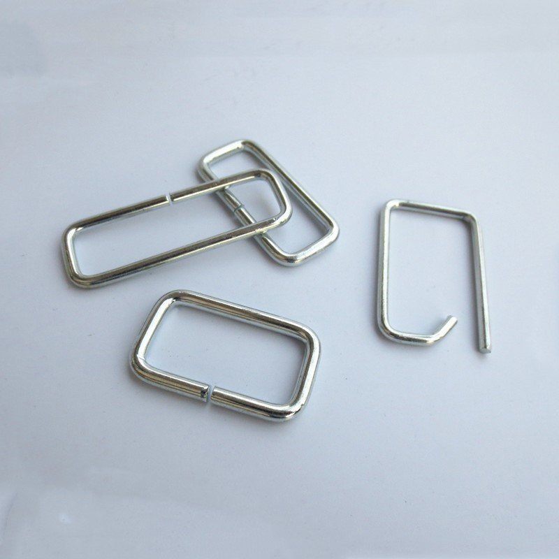 Wholesale metal wire iron square ring strap buckle for bags