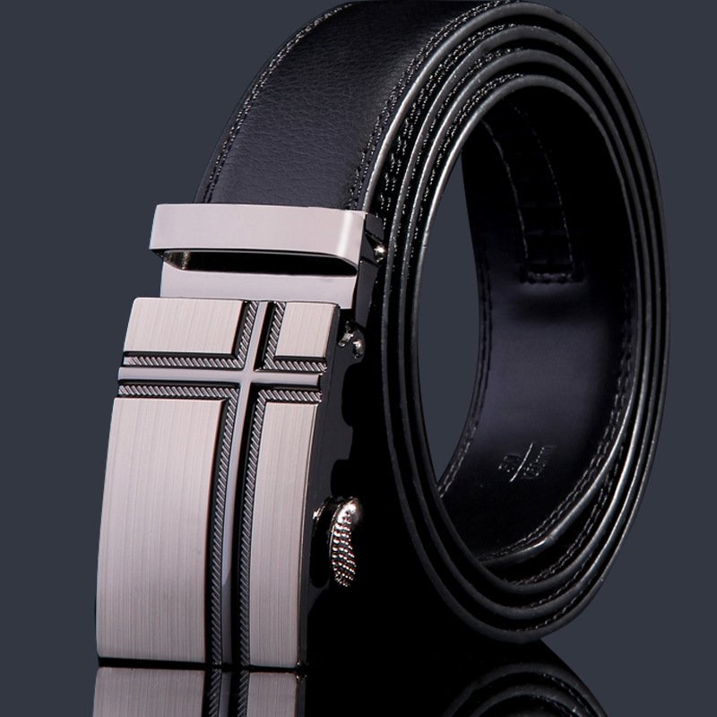 Durable Men's Cow Hide Belt with Custom Logo Fashion Style Genuine Leather and Alloy Buckle Personalized Accessory