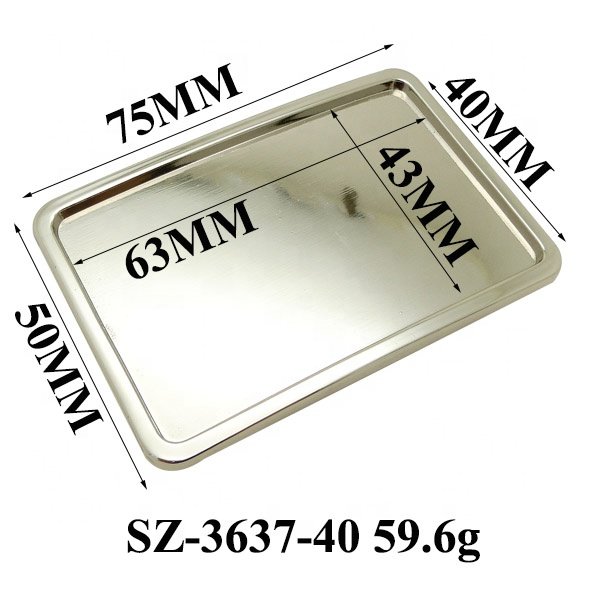 Zinc Alloy Casting Shiny Nickel Polished Bling Bling Belt Buckle Custom Blank With Debossed Space Paste Leather OEM Manufacturer