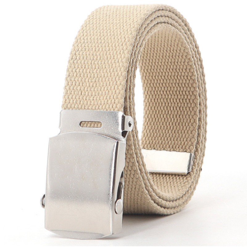 High Quality 32mm 35mm Canvas Nylon Luxury Metal Belt Buckle