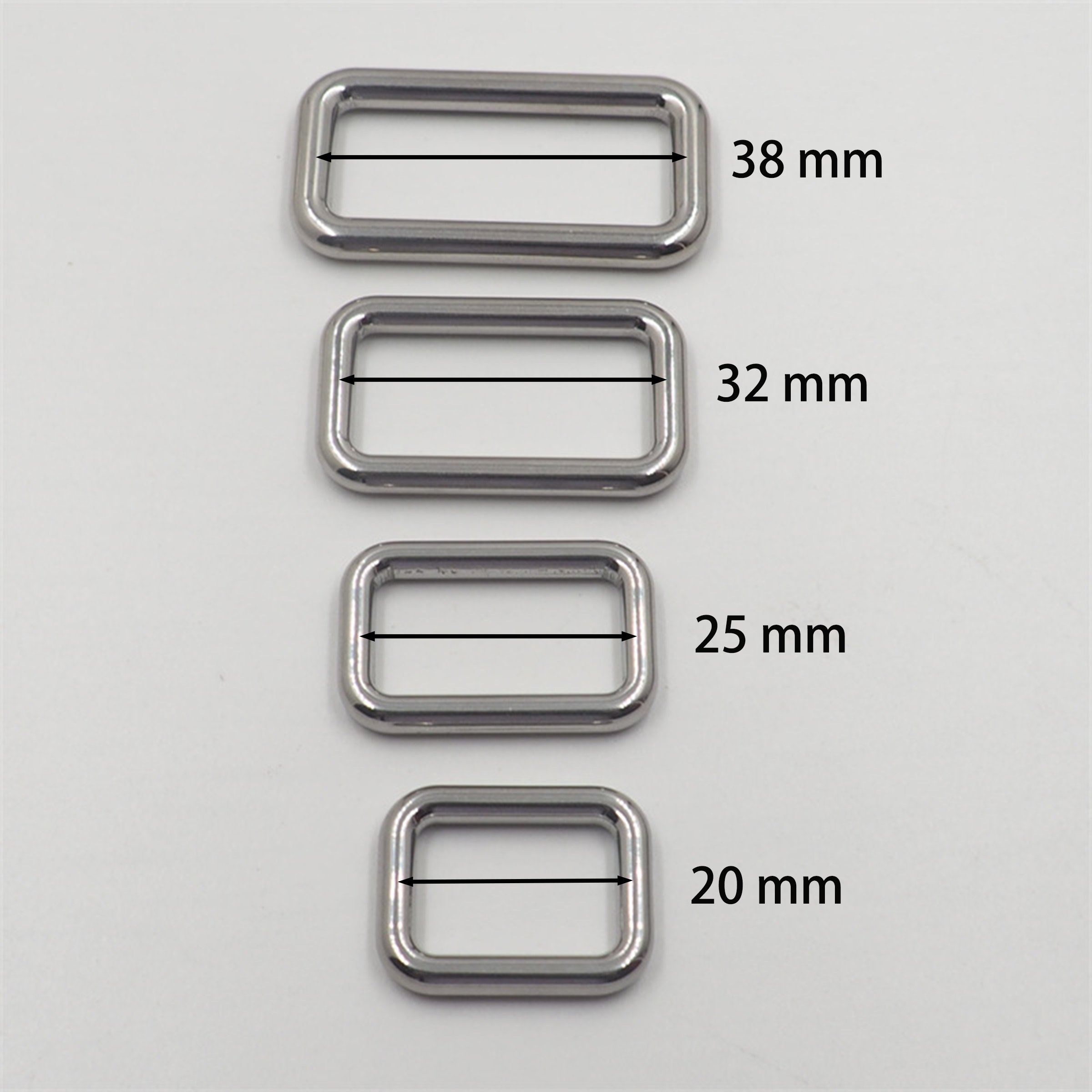 Stainless Steel Hardware Parts Metal Square Buckle For Handbag Backpack Rectangle Ring Buckle