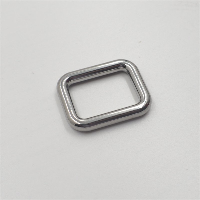 Stainless Steel Hardware Parts Metal Square Buckle For Handbag Backpack Rectangle Ring Buckle