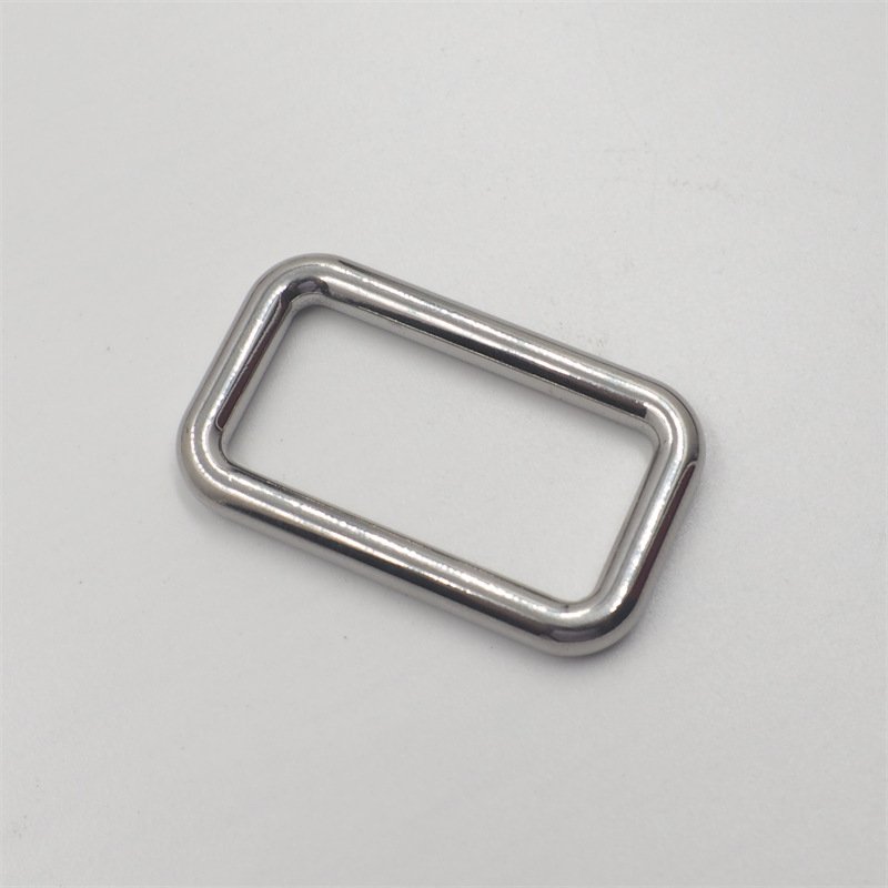Stainless Steel Hardware Parts Metal Square Buckle For Handbag Backpack Rectangle Ring Buckle