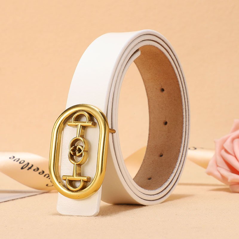 Women Luxury Vintage Belts genuine leather high quality women ladies cool belts with bling bling buckle