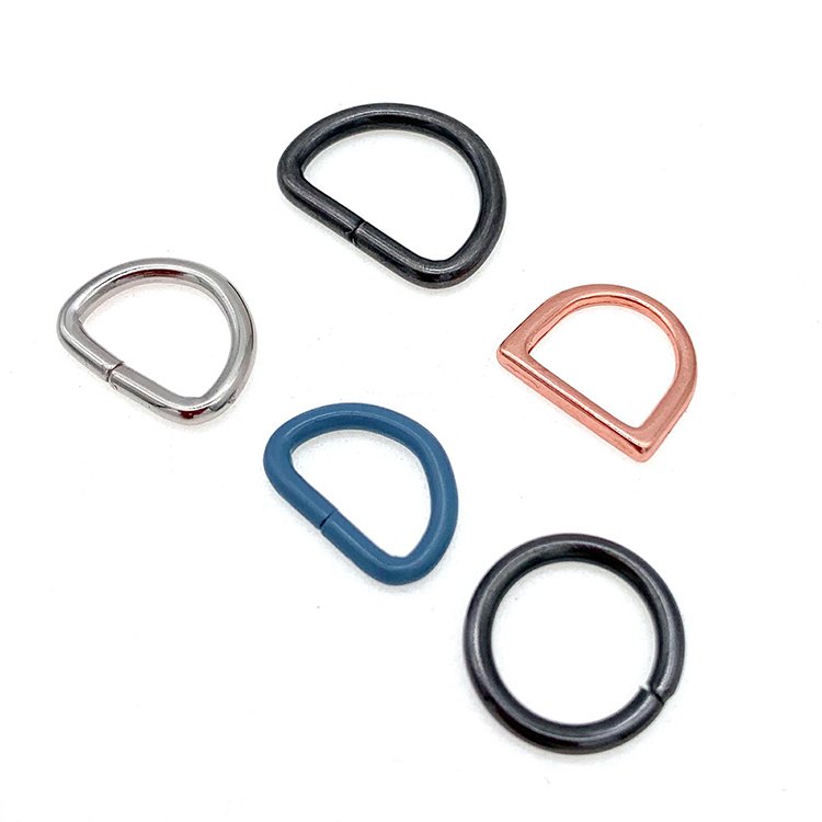 Free Sample Bag Accessories Handle D Ring Iron Factory Supplies Metal Dog Collar Buckle For Handbag