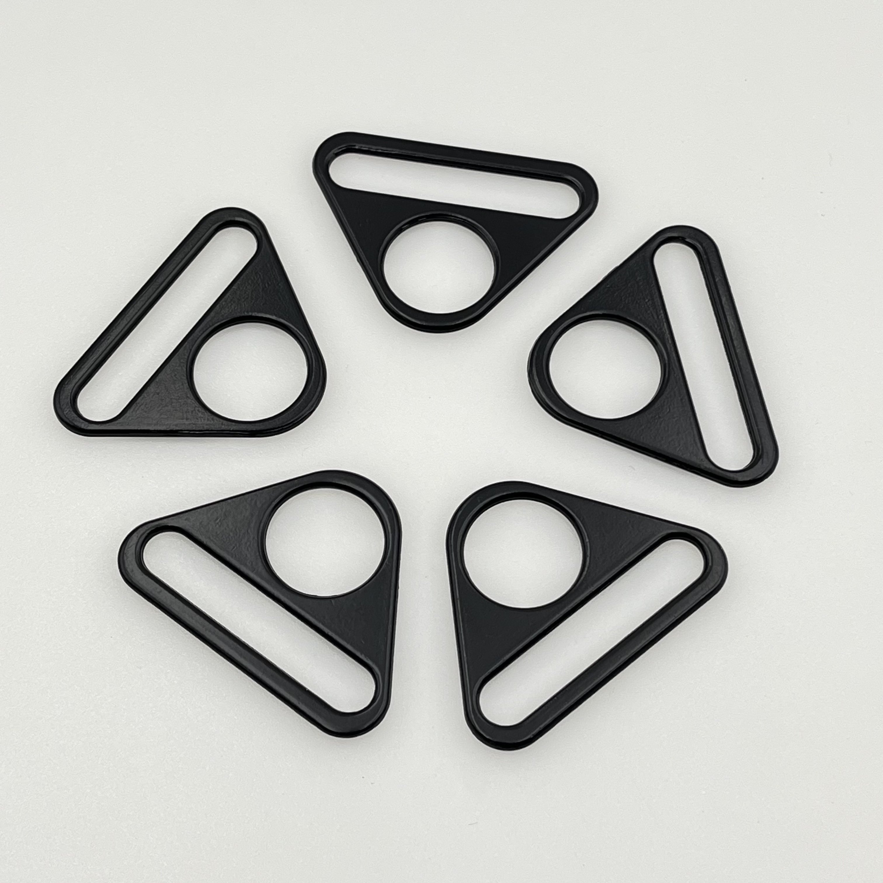 Custom backpack Zinc Alloy Adjuster Triangle Ring Round Hole Triangle Buckle Adjustable Buckles For Bag Strap Webbing