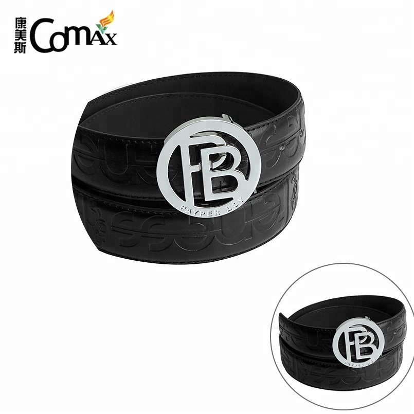 Hollow Round Metal Custom Belt Buckle With Engraved Logo
