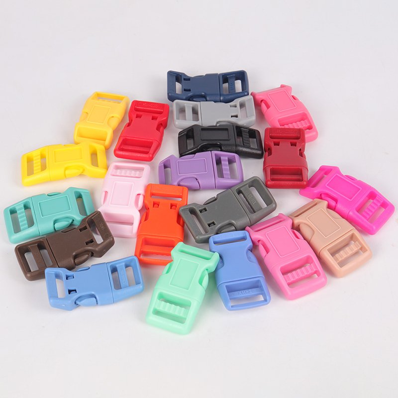 Factory wholesale plastic bag accessories,quick release colored plastic buckle
