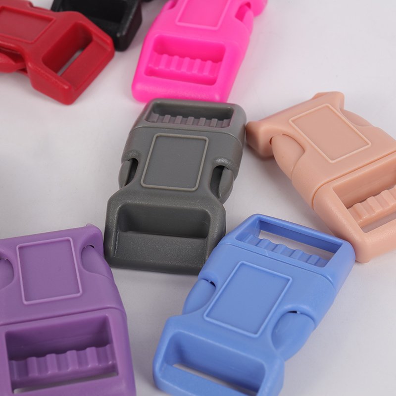 Factory wholesale plastic bag accessories,quick release colored plastic buckle