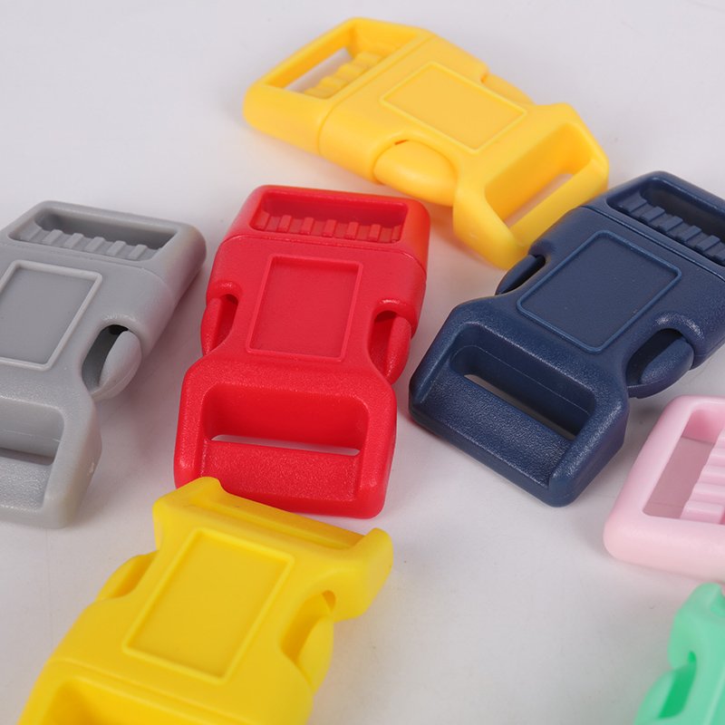 Factory wholesale plastic bag accessories,quick release colored plastic buckle
