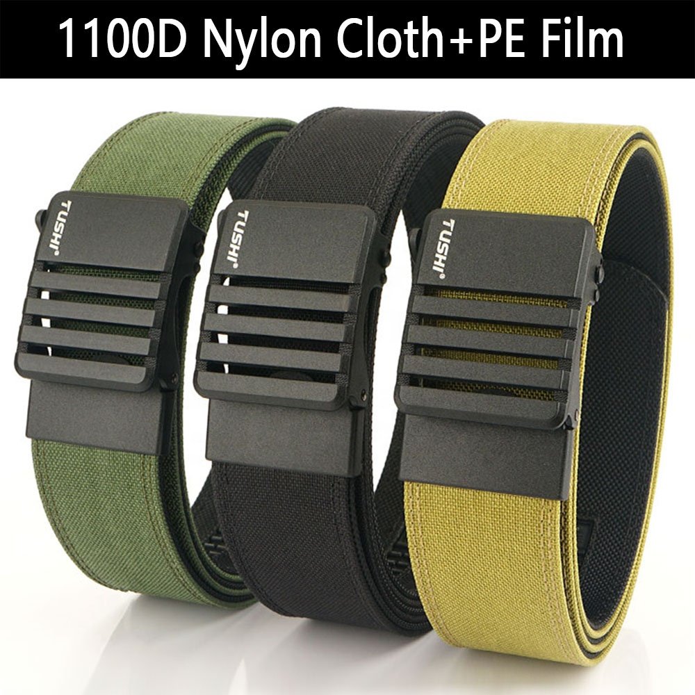 TUSHI Belts Heavy Duty Quick Release Tactical Belt Outdoor Nylon Sport Canvas Casual Metal Buckle Belts wholesale Factory
