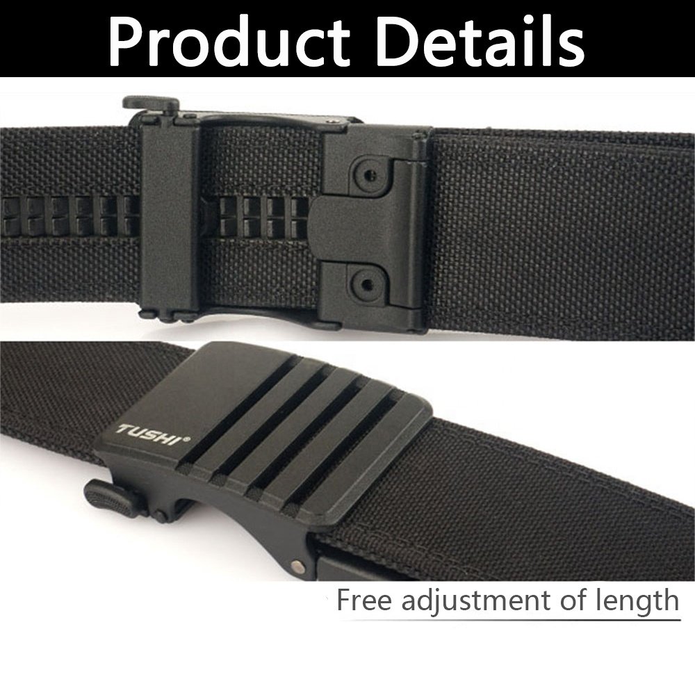 TUSHI Belts Heavy Duty Quick Release Tactical Belt Outdoor Nylon Sport Canvas Casual Metal Buckle Belts wholesale Factory