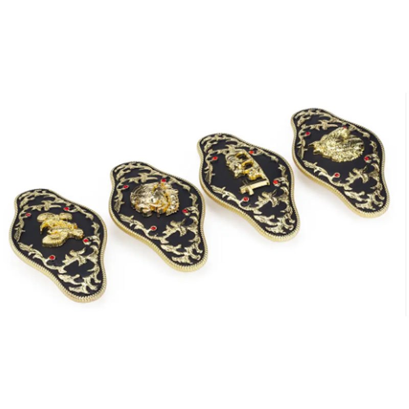 Silver and gold two-tone belt buckle Western style belt buckle