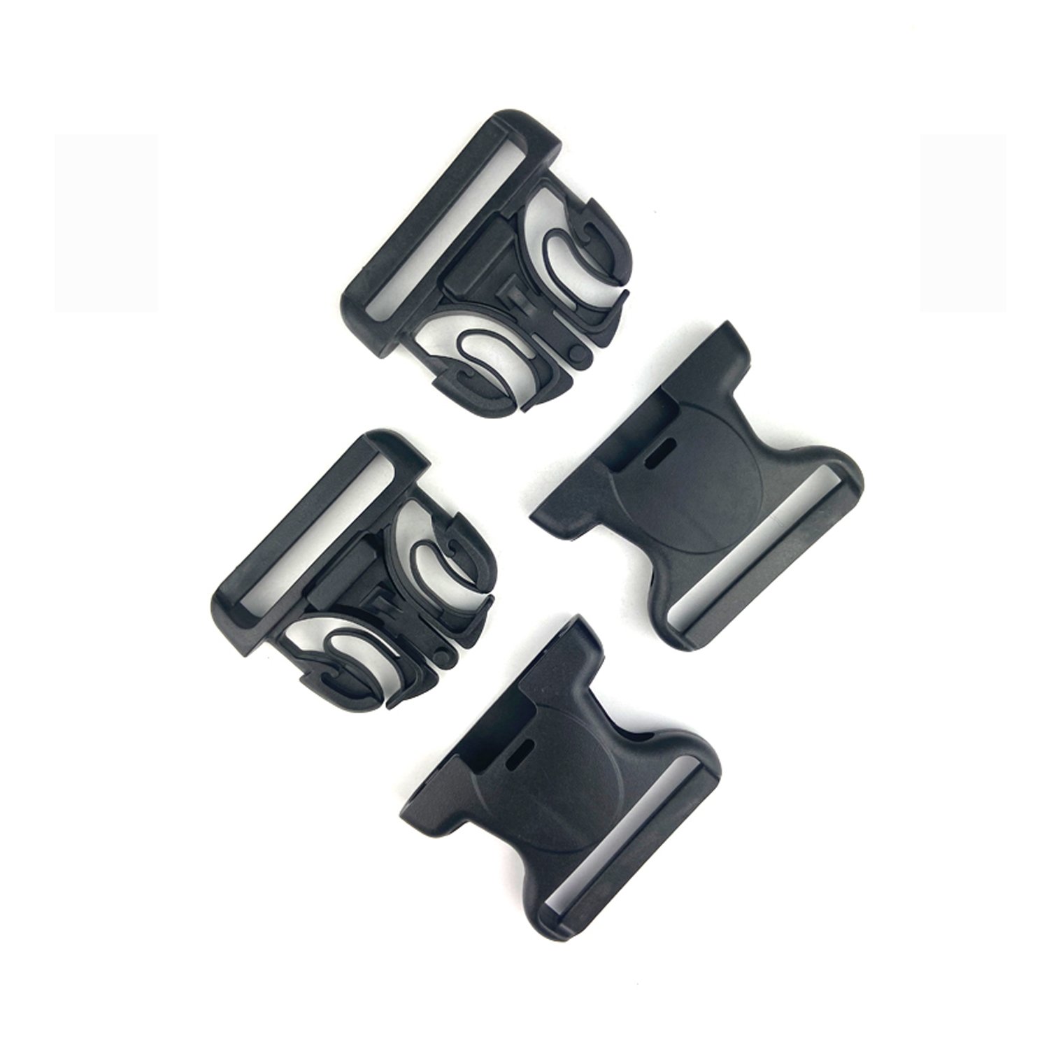 Webbing Plastic Buckle for Stretcher Safety Belt or Luggage Bag Strap POM Plastic Breakaway Side Release Buckle for Backpack