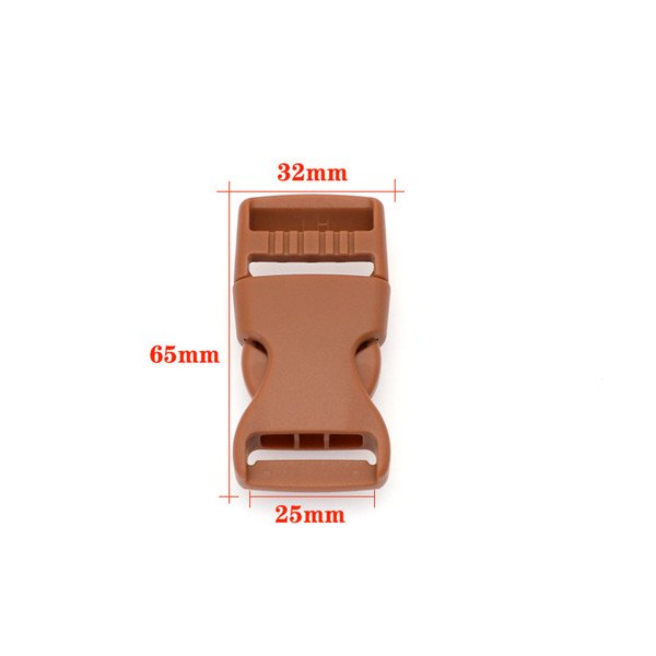 Original factory stock direct supply 25mm colorful custom adjustable plastic release buckle wholesale