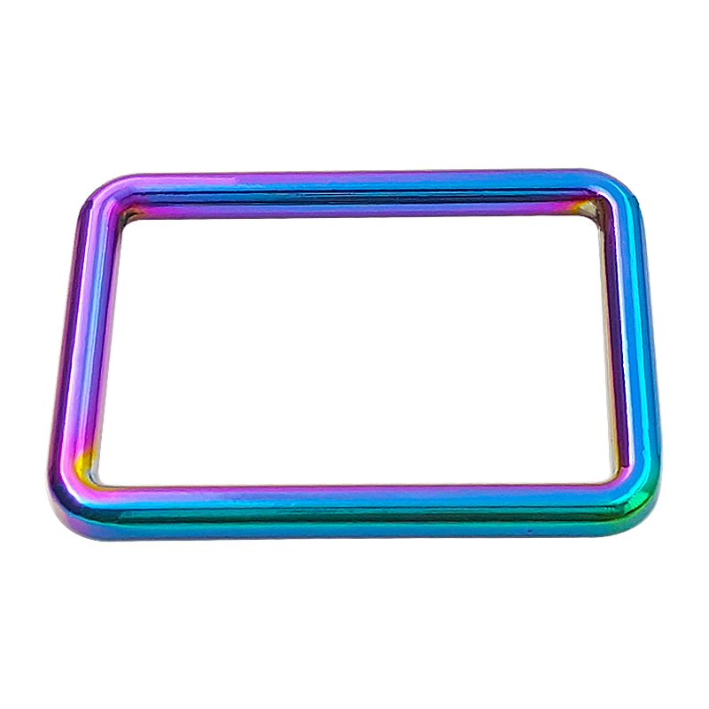 New arrival adjustable belt buckle Slider rainbow color alloy metal tri-glide strap bags clip buckles