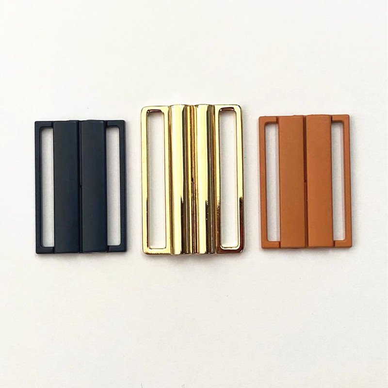 metal buckle clip Wholesale High Quality Cheap Custom Nickel Free Bra Gold Front Closure Clasp Swimsuit Buckle Belt Buckles