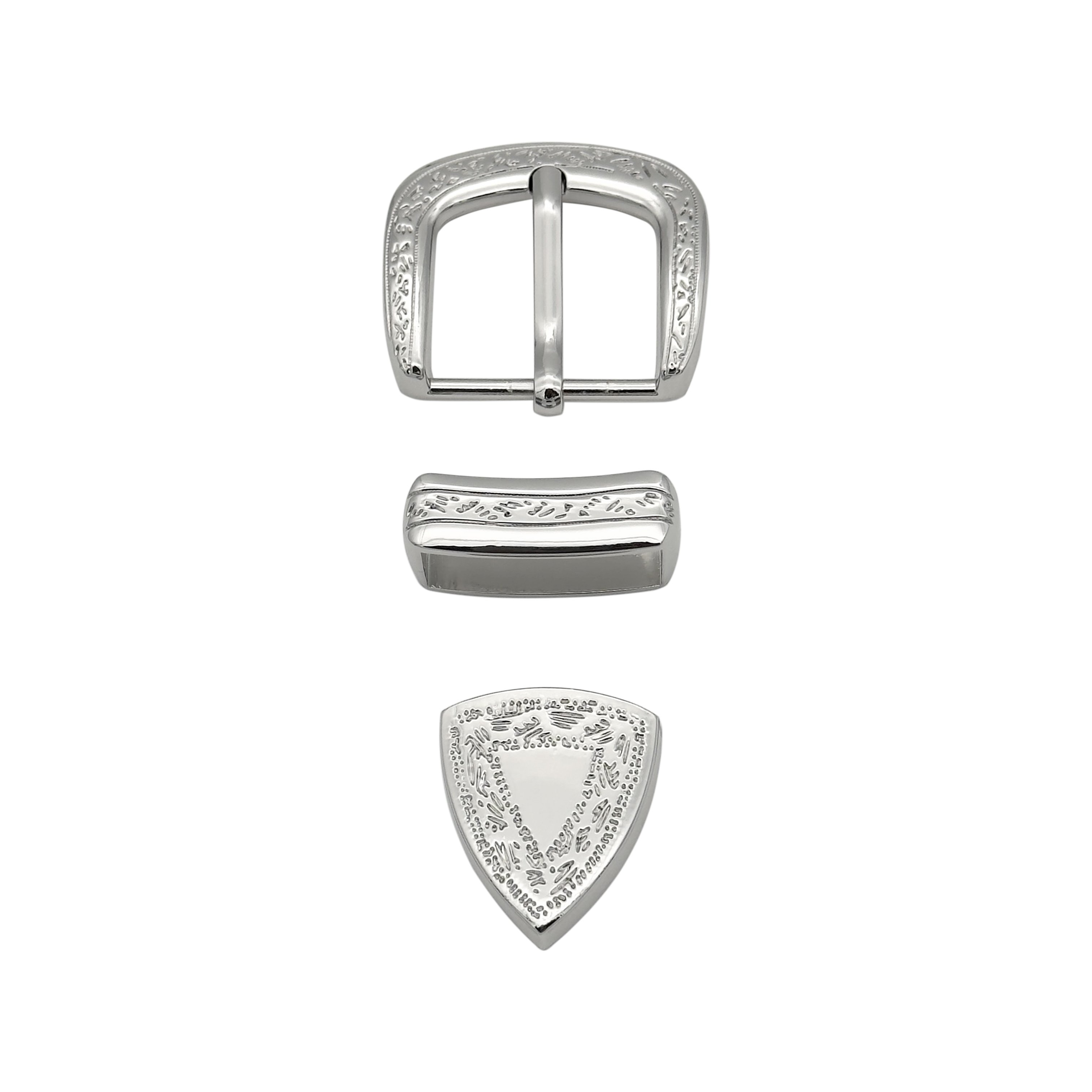 Alloy Vintage Print Wholesale Belt Buckle Head Metal Belt Accessories Pin Buckle Three-Piece Set Belt Buckle