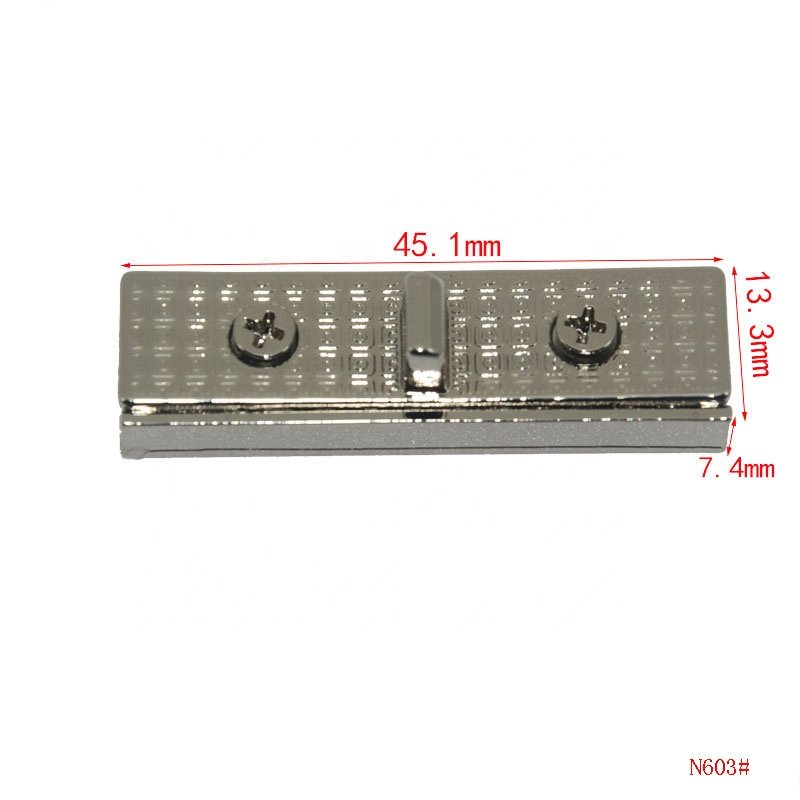 Custom hand bag key lock metal press quick release push buckle closure push lock women metal lock handbag hardware