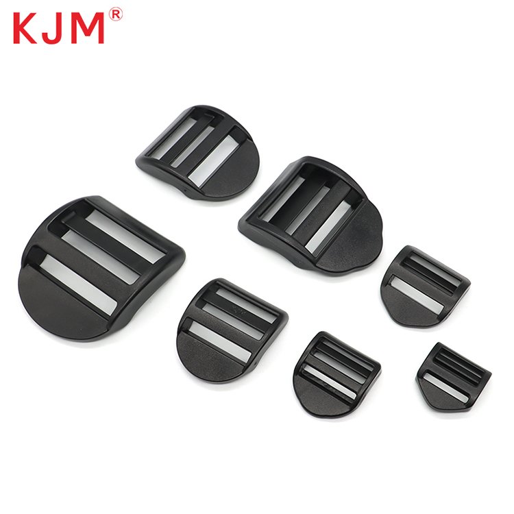 KJM 25mm POM Plastic Strap Adjuster Ladder Lock Tension Buckle for Backpack Camping Bag and Luggage