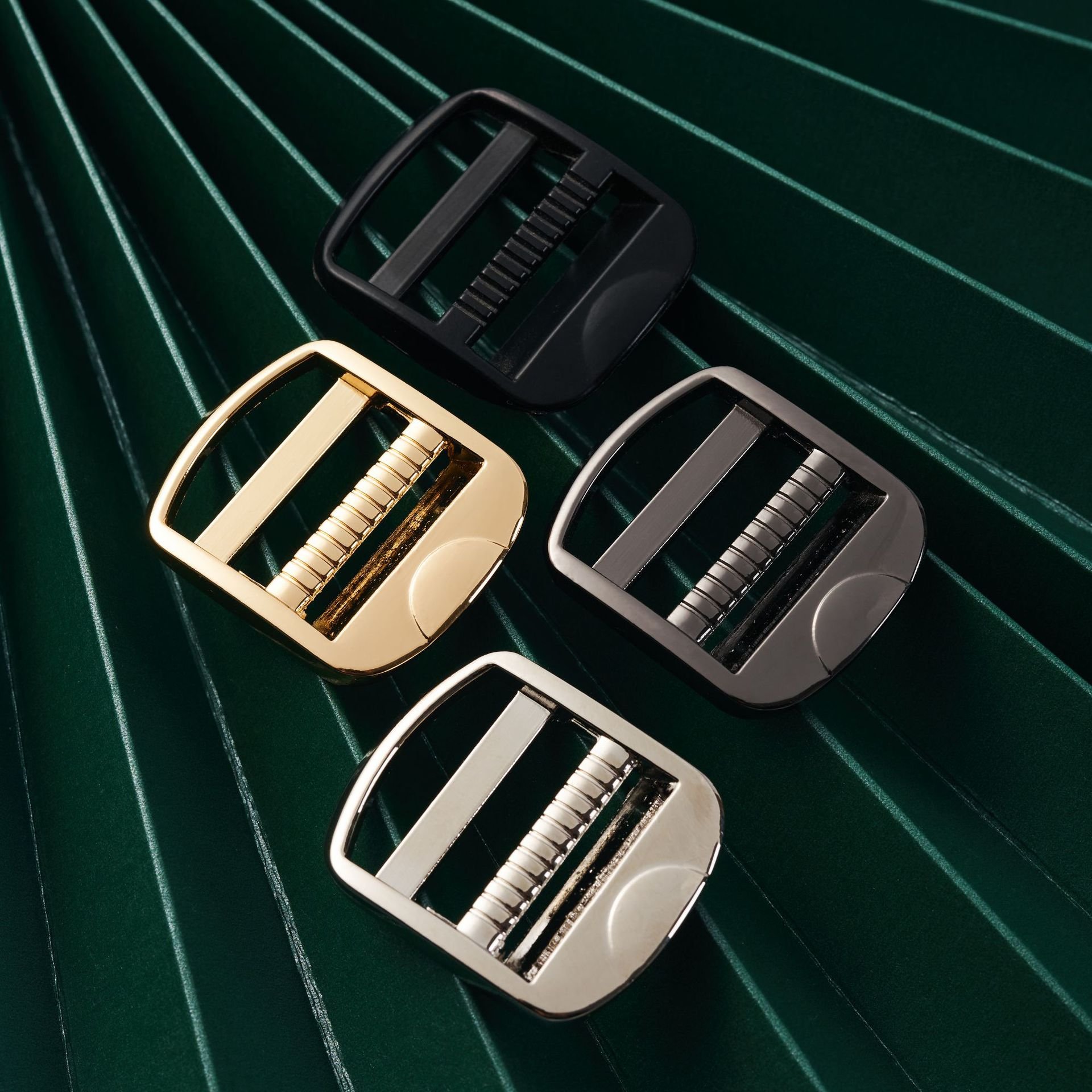 20mm 25mm Strong Metal Ladder Lock Tri-Glide Tension Lock Metal Buckle Slide Buckles Adjustable For Backpack Strap