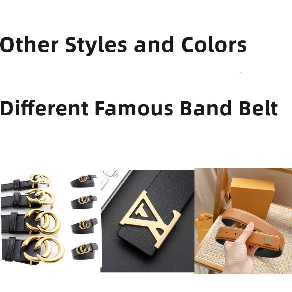 Luxury Brand High Quality Designer With Alloy Slide Buckle 2.5cm 3cm 4cm Wide Reversible V Letter Leather man and woman Belt