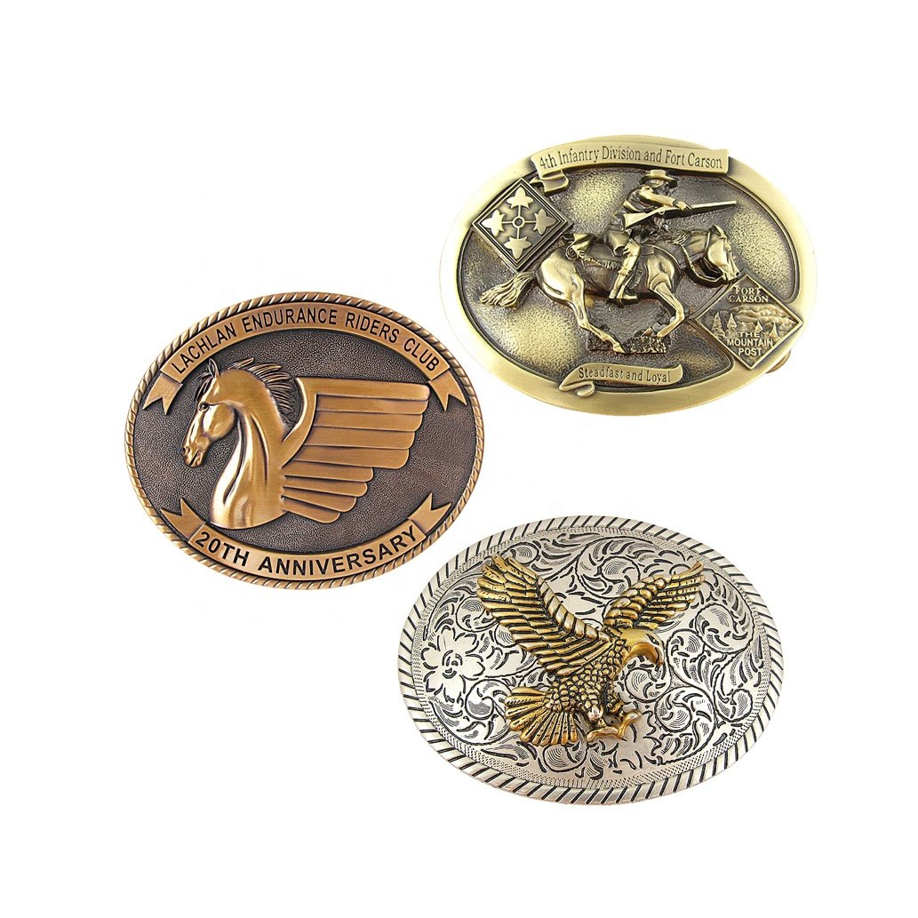 Custom Designer Stainless Steel Western Belt Buckles for Men