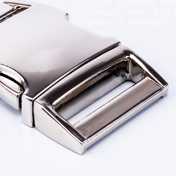 Wholesale factory price side release silver metal buckle for dog collar