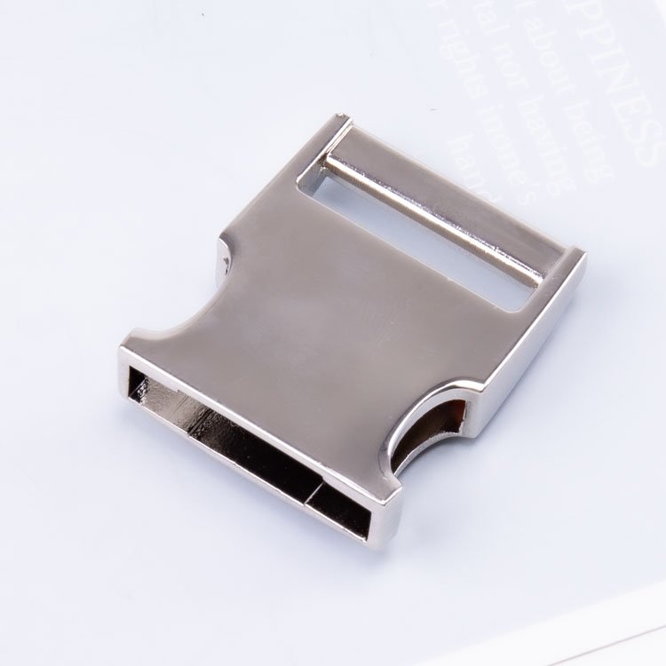 Wholesale factory price side release silver metal buckle for dog collar