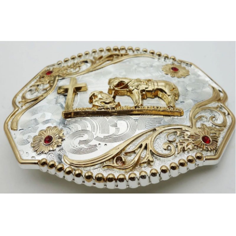 Wholesale Custom Hardware Design Your Own Logo Shiny Gold Plated Western Metal Private Label Belt Buckle For Mens