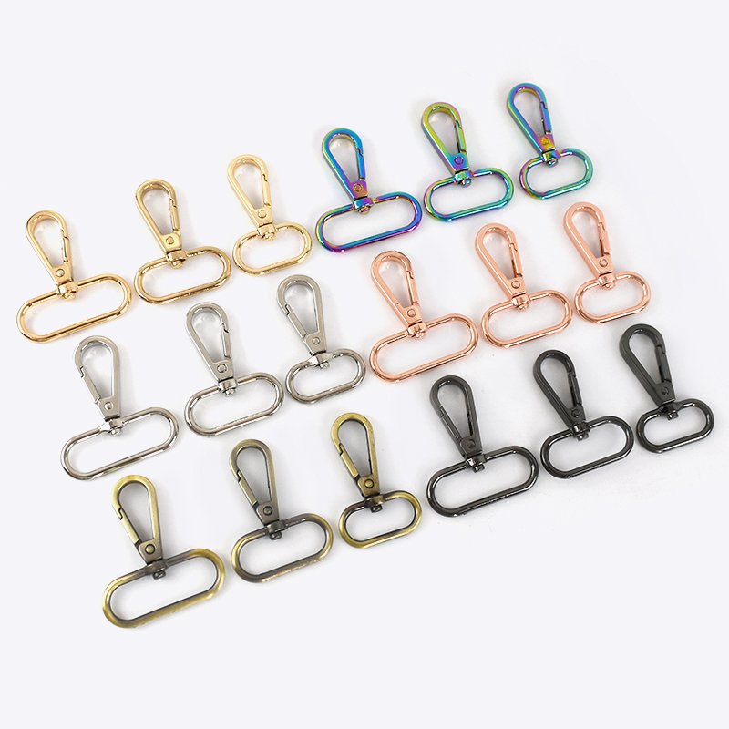 Meetee F4-1 16-50mm Alloy Dog Buckle Backpack Shoulder Strap Rotating Hook Buckle Women's Bags Chain Swivel Clasp Snap Buckles