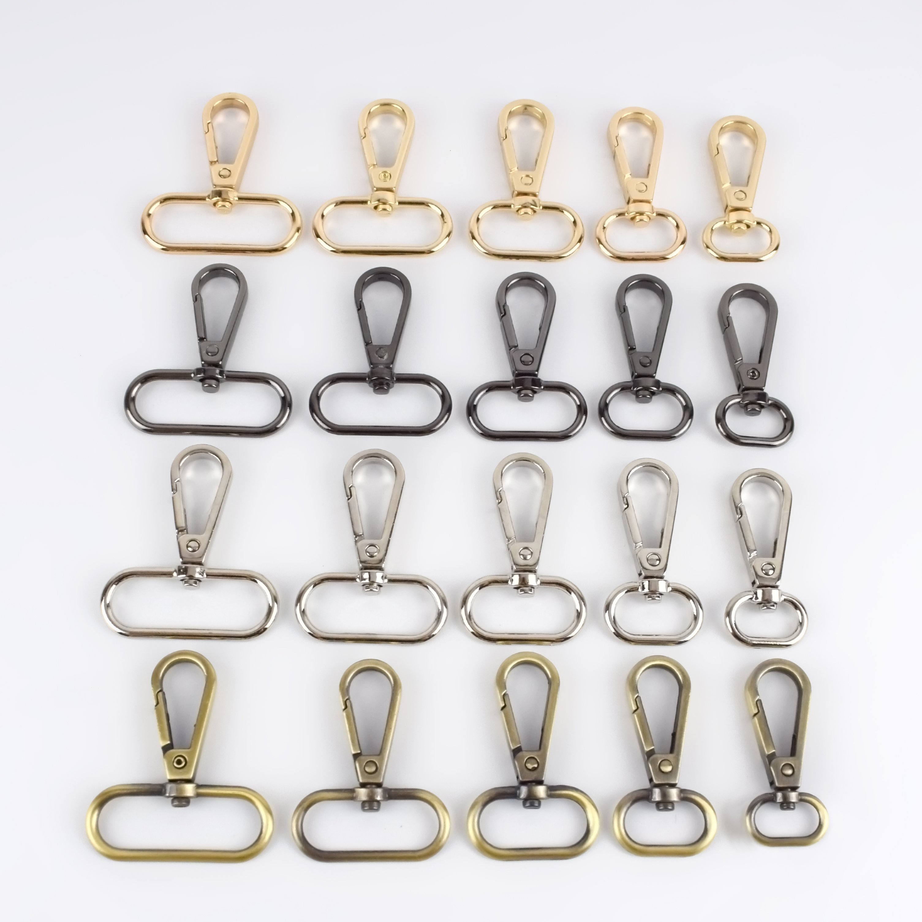 Meetee F4-1 16-50mm Alloy Dog Buckle Backpack Shoulder Strap Rotating Hook Buckle Women's Bags Chain Swivel Clasp Snap Buckles